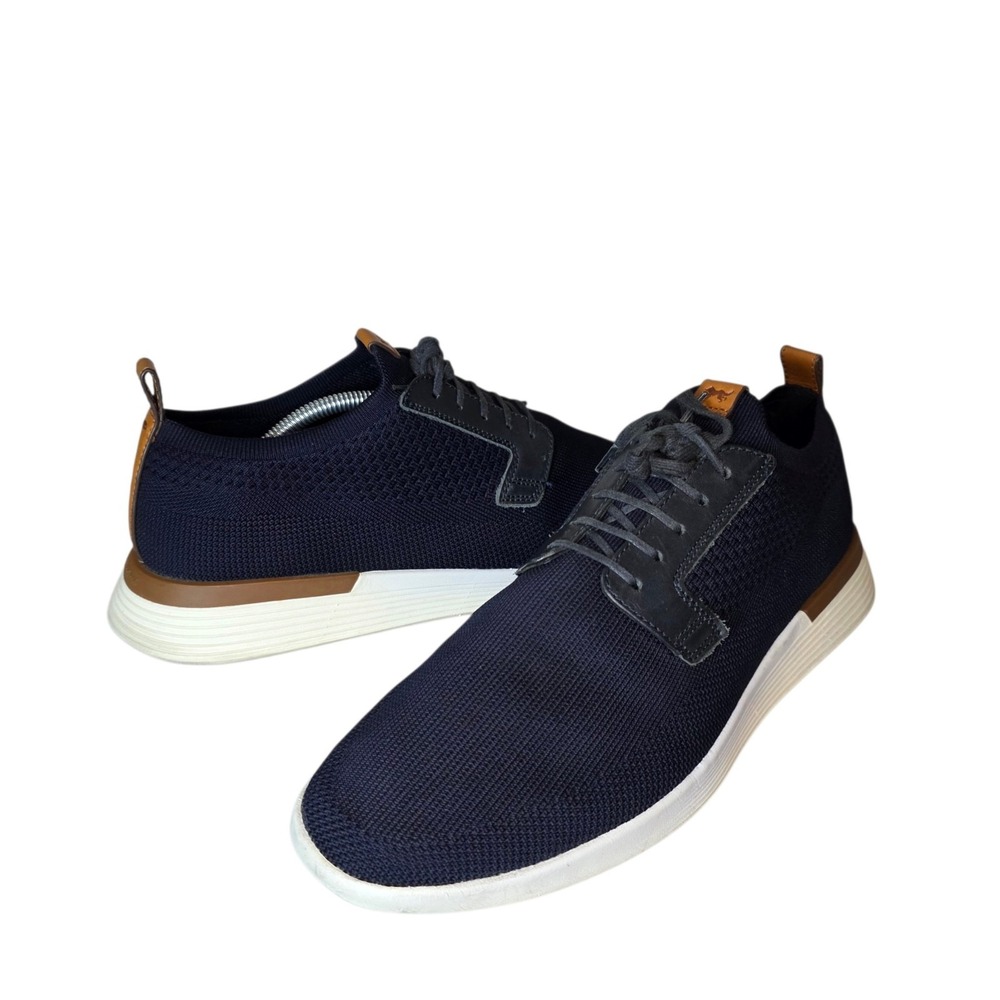 Wolf & Shepherd SwiftKnit Derby Mens 11 Navy Blue Knit Casual Dress Sneakers